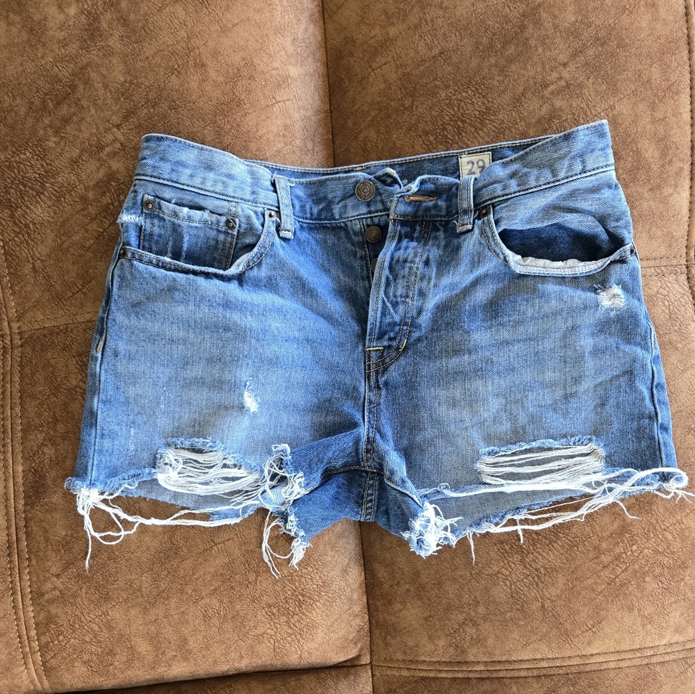 Free People Denim Cutoff Shorts